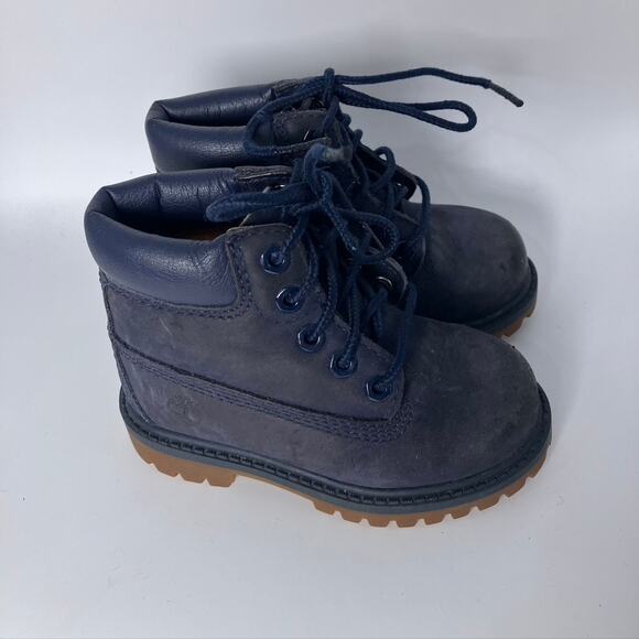 Timberland 6" Toddler Premium Waterproof Boots Blue Size 6 Toddler 3783A-3730‎ - Picture 1 of 9